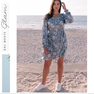 NWT GAL Meets Glam Madeline Floral Print Dress